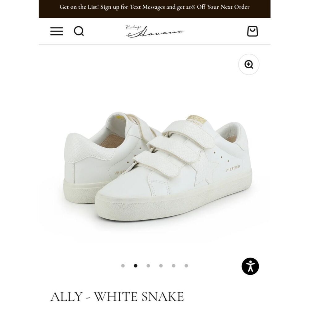 Vintage Havana Ally White snake NEW IN BOX sold out size - Picture 13 of 14